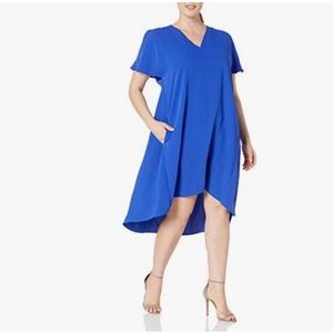 Rachel Roy Coretta Dress NWT 2X Santorini Blue